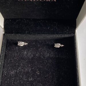 Pandora Silver Arrow Earrings